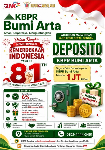 Promo Kemerdekaan Deposito Bunga 6%